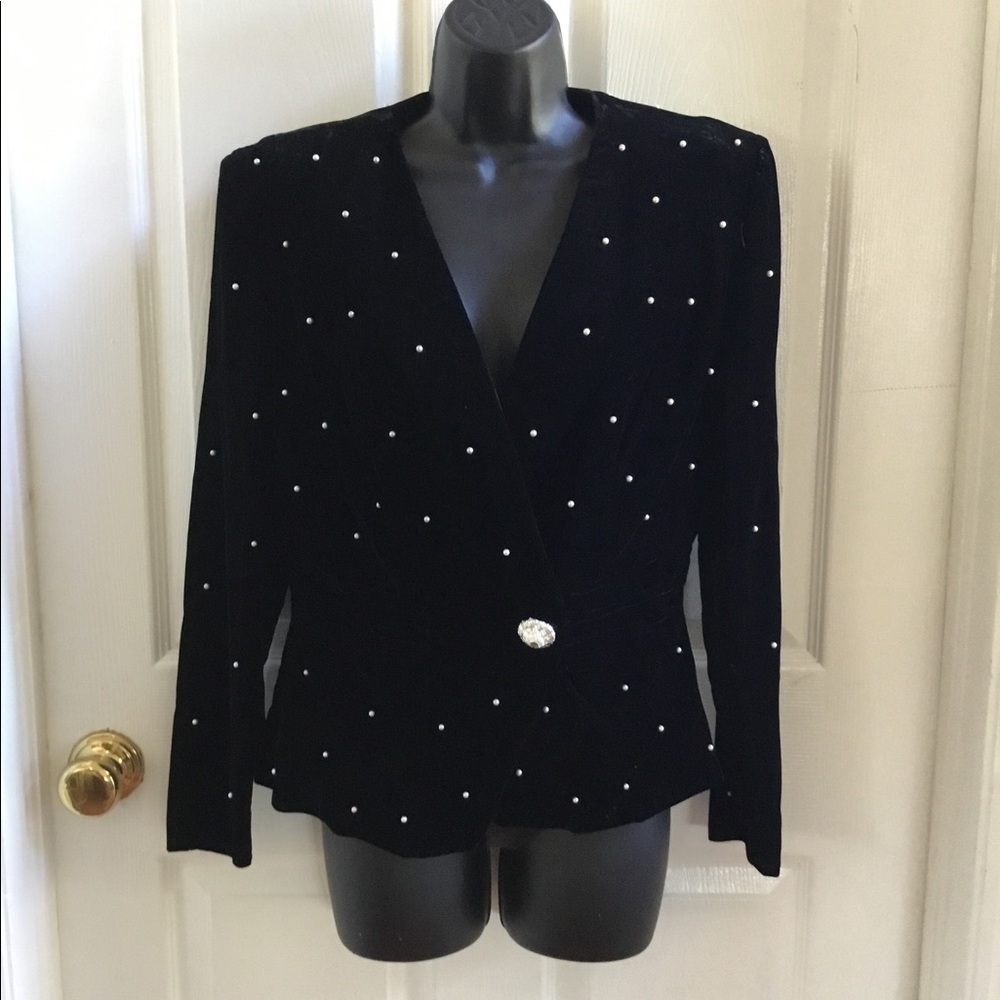 1980s Patra Velvet Jacket Size 9/10